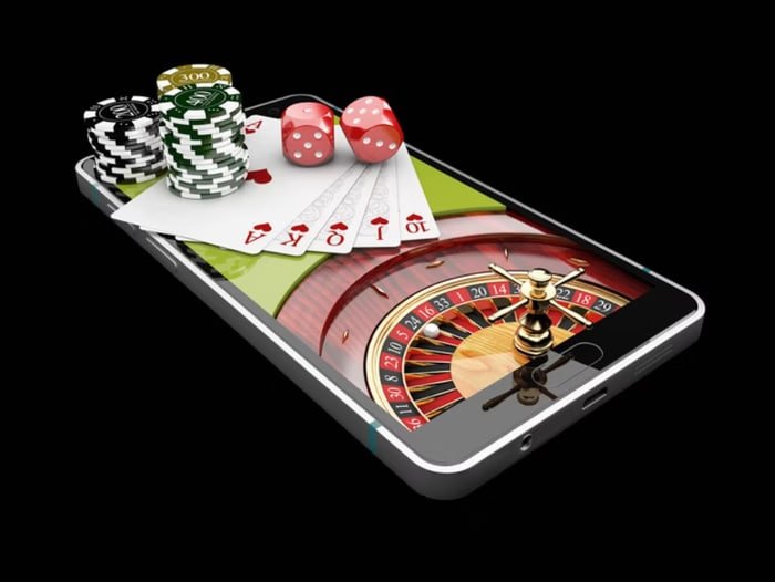 Live dealer table with baccarat and roulette games